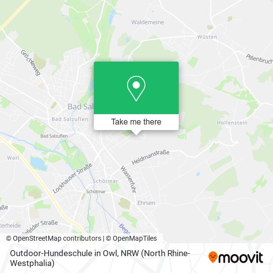 Outdoor-Hundeschule in Owl map