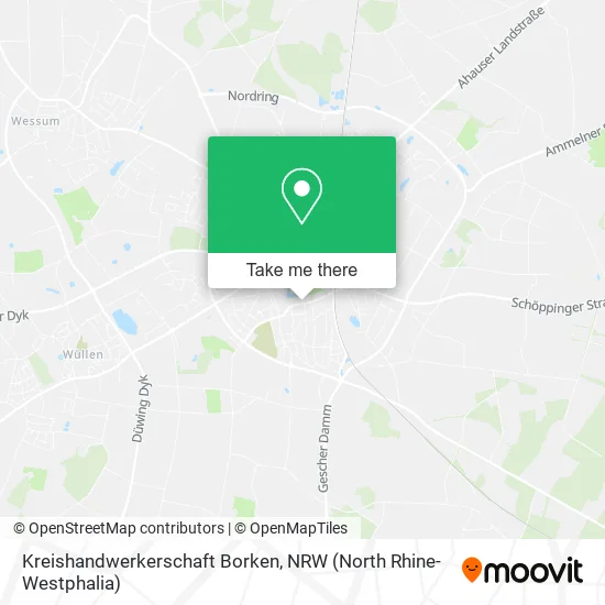 Карта Kreishandwerkerschaft Borken