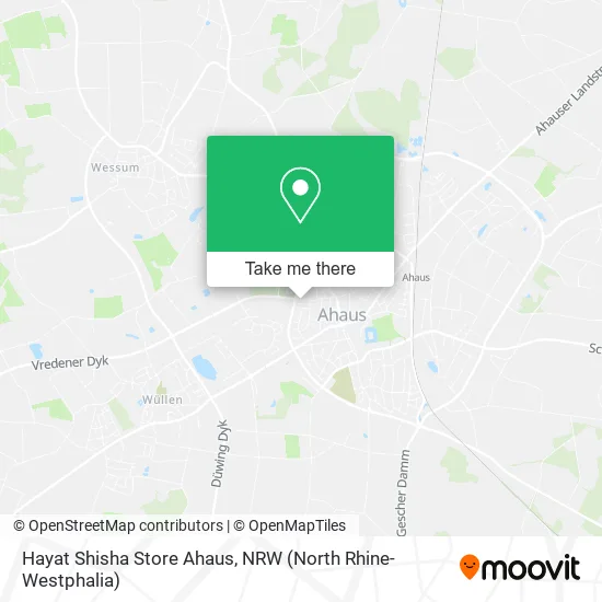 Карта Hayat Shisha Store Ahaus