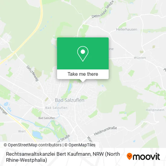 Rechtsanwaltskanzlei Bert Kaufmann map