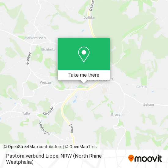 Карта Pastoralverbund Lippe