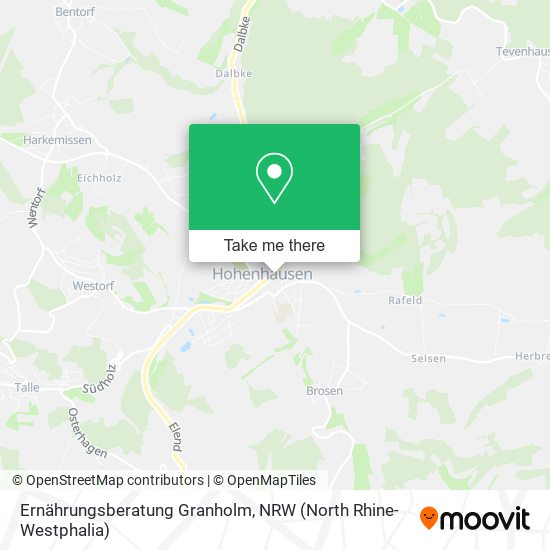 Ernährungsberatung Granholm map