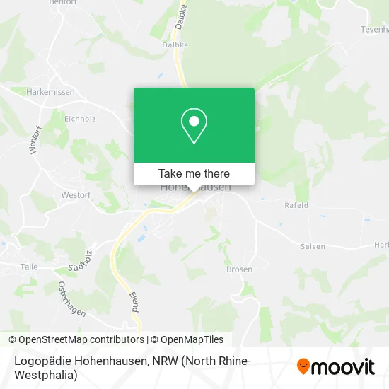 Карта Logopädie Hohenhausen
