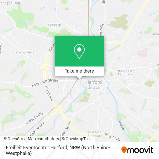 Freiheit Eventcenter Herford map