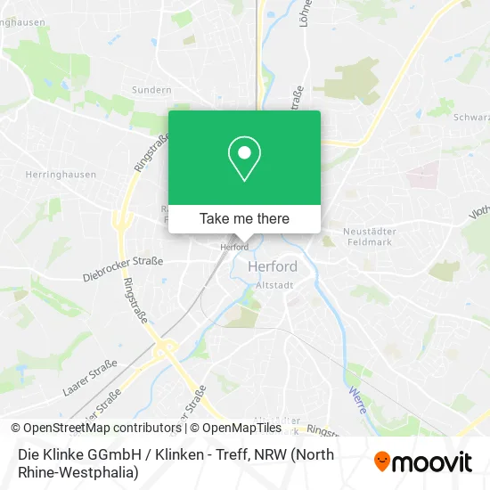 Карта Die Klinke GGmbH / Klinken - Treff
