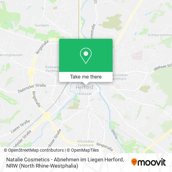 Карта Natalie Cosmetics - Abnehmen im Liegen Herford
