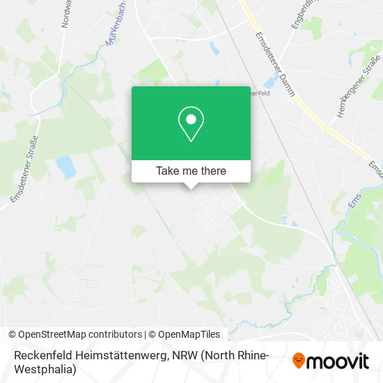 Карта Reckenfeld Heimstättenwerg