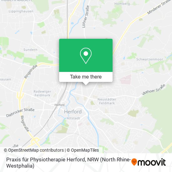 Praxis für Physiotherapie Herford map