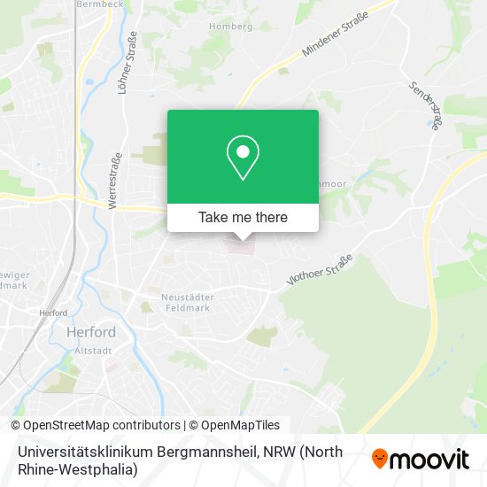 Universitätsklinikum Bergmannsheil map