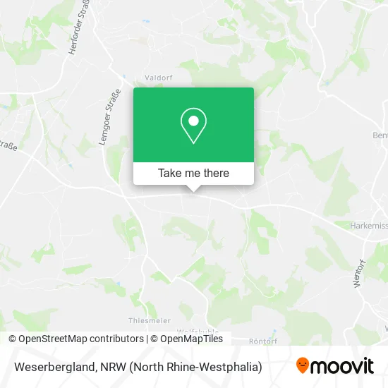 Карта Weserbergland