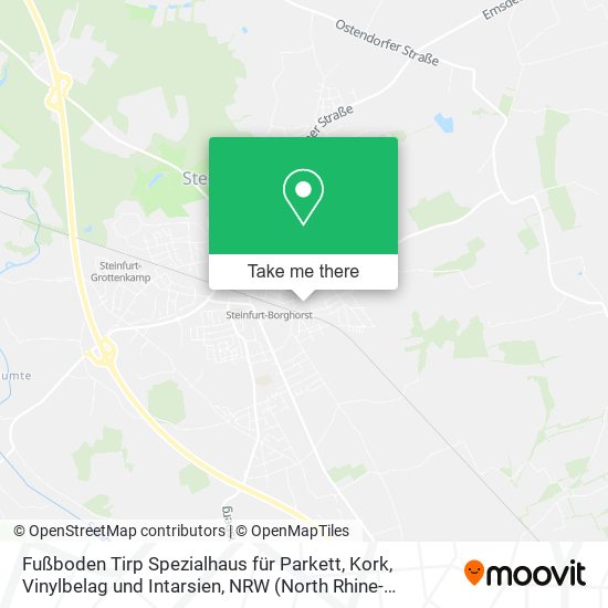 Fußboden Tirp Spezialhaus für Parkett, Kork, Vinylbelag und Intarsien map