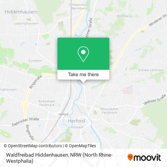 Карта Waldfreibad Hiddenhausen