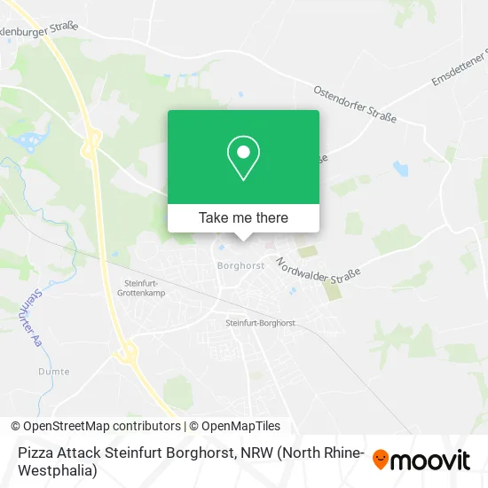 Карта Pizza Attack Steinfurt Borghorst