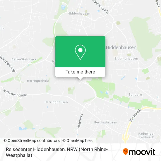 Карта Reisecenter Hiddenhausen