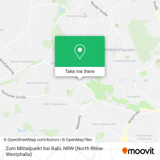 Карта Zum Mittelpunkt bei Babi