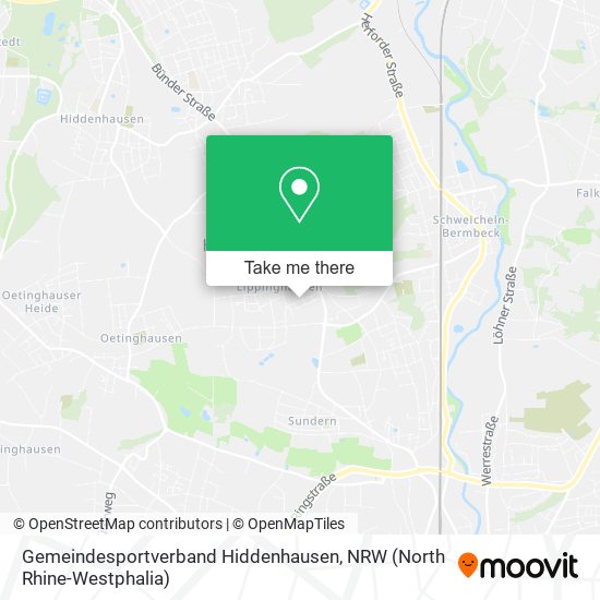 Gemeindesportverband Hiddenhausen map
