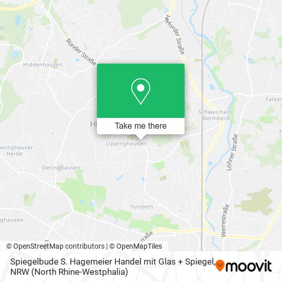 Spiegelbude S. Hagemeier Handel mit Glas + Spiegel map