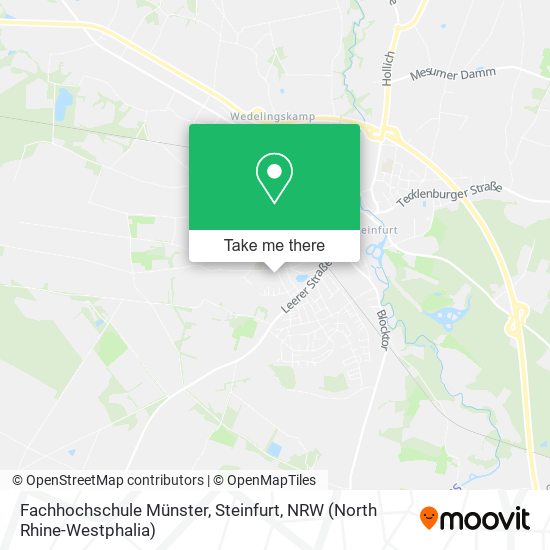Fachhochschule Münster, Steinfurt map