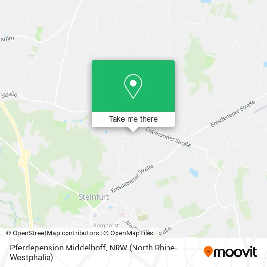 Карта Pferdepension Middelhoff