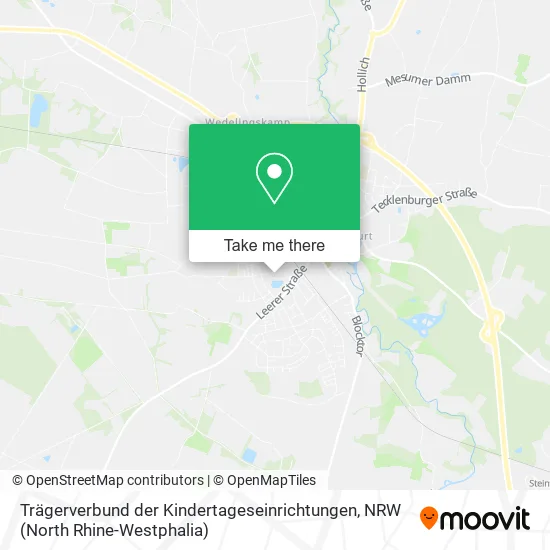 Карта Trägerverbund der Kindertageseinrichtungen