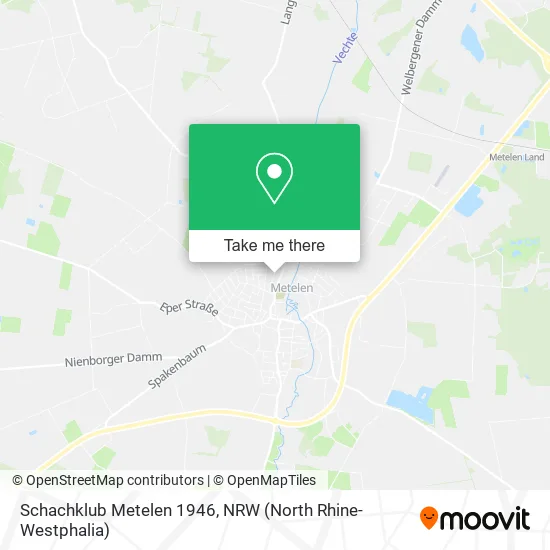 Карта Schachklub Metelen 1946