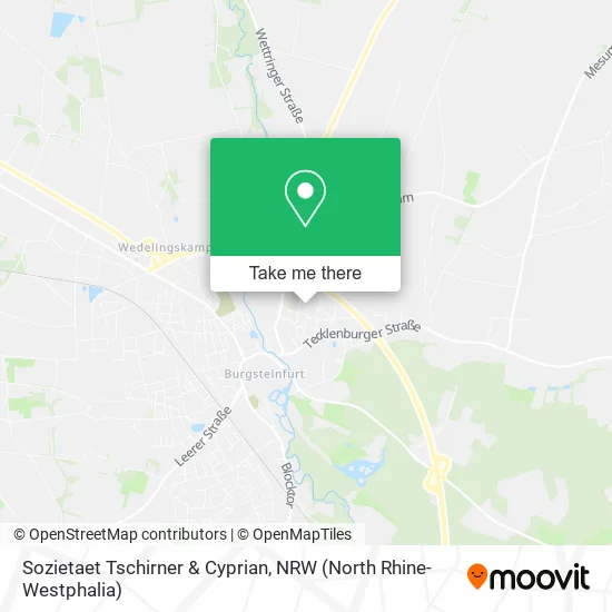 Карта Sozietaet Tschirner & Cyprian