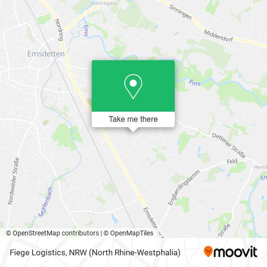 Карта Fiege Logistics