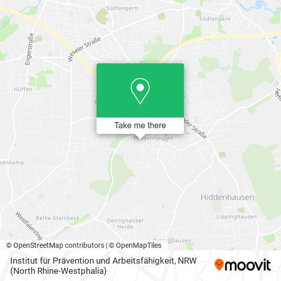 Institut für Prävention und Arbeitsfähigkeit map