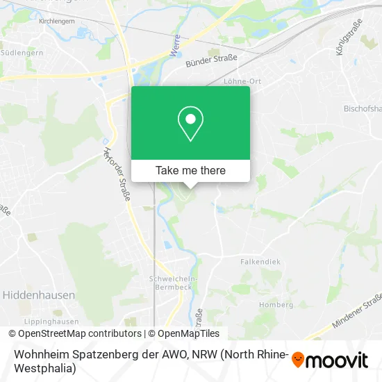 Карта Wohnheim Spatzenberg der AWO