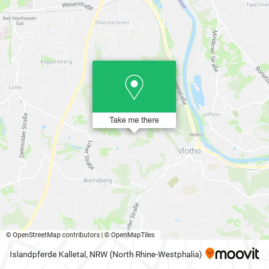 Карта Islandpferde Kalletal