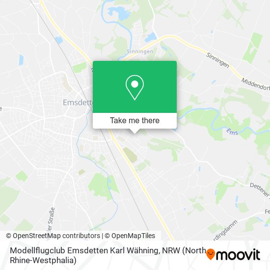 Modellflugclub Emsdetten Karl Wähning map