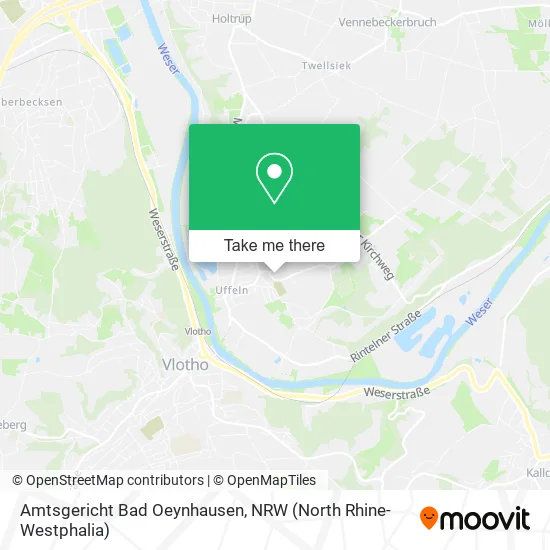 Карта Amtsgericht Bad Oeynhausen