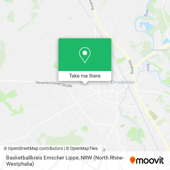 Карта Basketballkreis Emscher Lippe