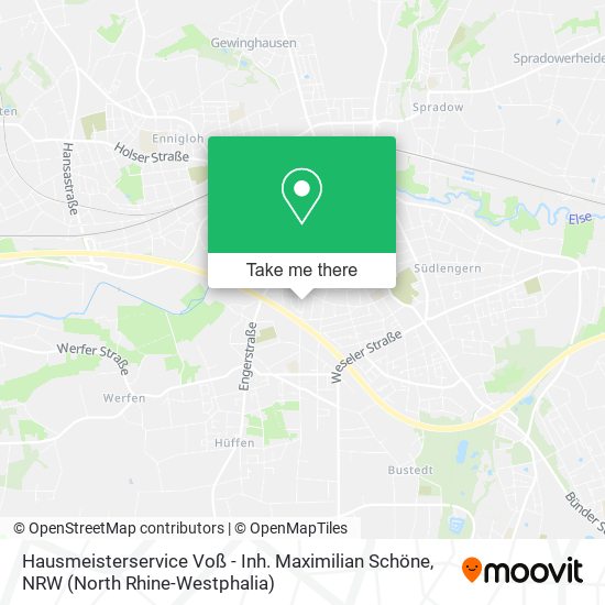 Карта Hausmeisterservice Voß - Inh. Maximilian Schöne