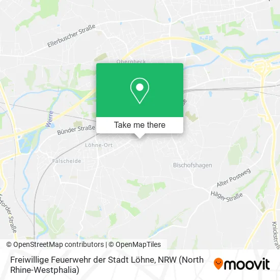 Карта Freiwillige Feuerwehr der Stadt Löhne