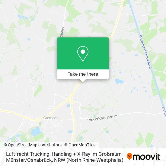 Карта Luftfracht Trucking, Handling + X-Ray im Großraum Münster / Osnabrück