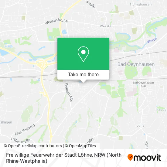 Карта Freiwillige Feuerwehr der Stadt Löhne