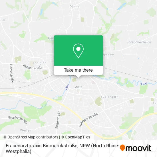 Карта Frauenarztpraxis Bismarckstraße