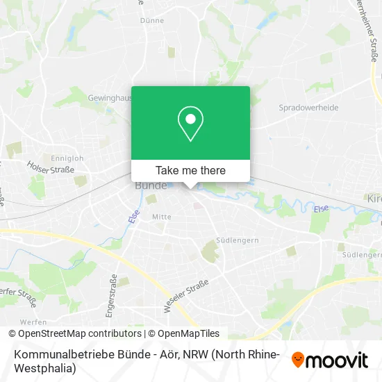 Карта Kommunalbetriebe Bünde - Aör