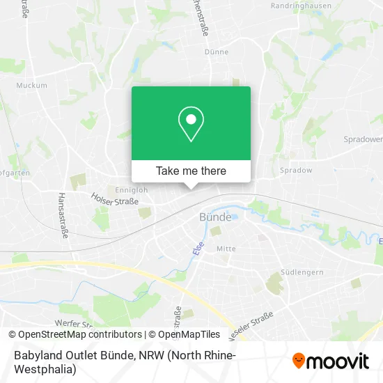 Карта Babyland Outlet Bünde