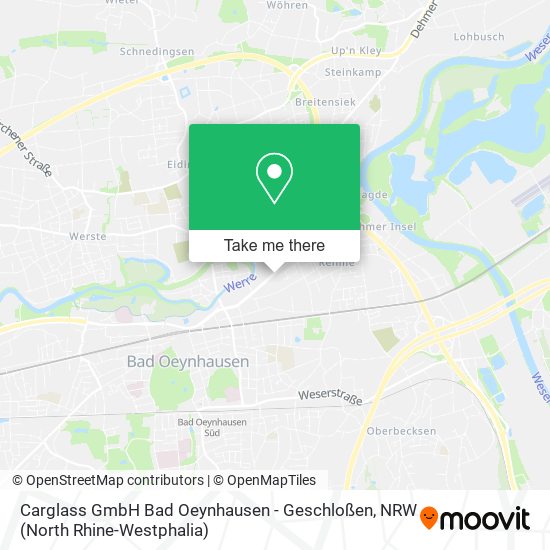 Carglass GmbH Bad Oeynhausen - Geschloßen map