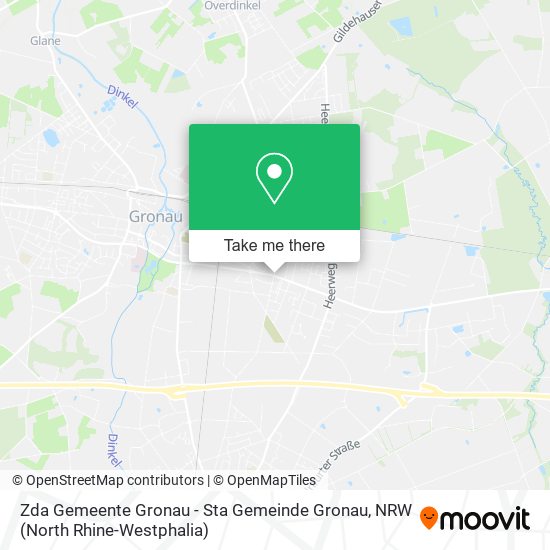 Zda Gemeente Gronau - Sta Gemeinde Gronau map