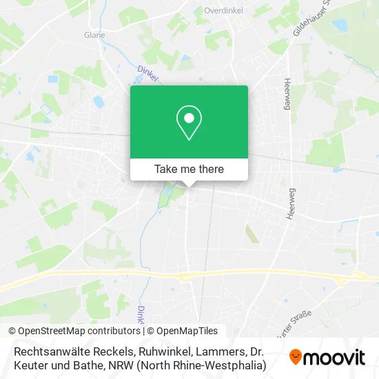 Карта Rechtsanwälte Reckels, Ruhwinkel, Lammers, Dr. Keuter und Bathe
