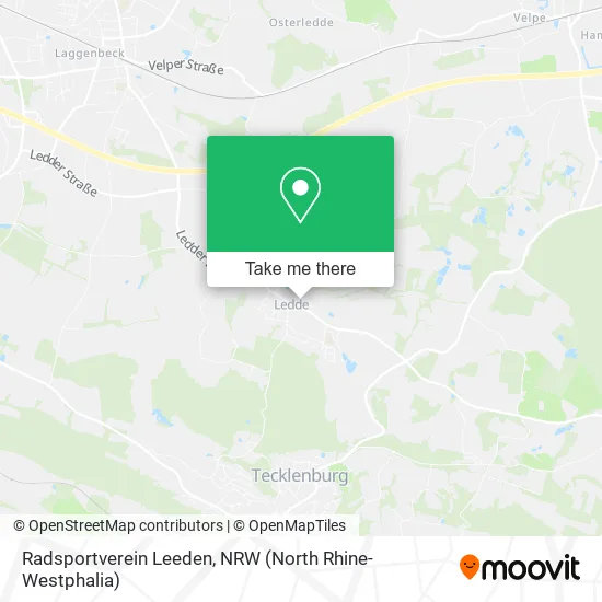 Radsportverein Leeden map