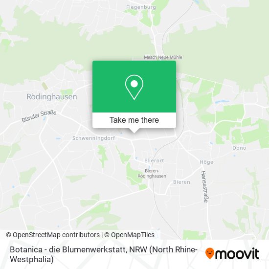 Botanica - die Blumenwerkstatt map