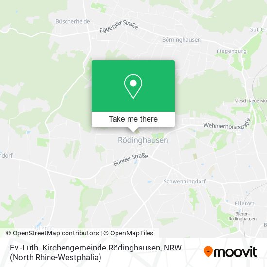 Ev.-Luth. Kirchengemeinde Rödinghausen map