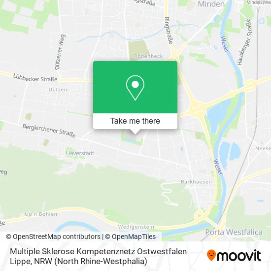 Карта Multiple Sklerose Kompetenznetz Ostwestfalen Lippe