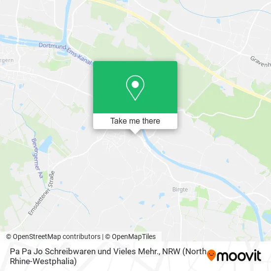 Карта Pa Pa Jo Schreibwaren und Vieles Mehr.