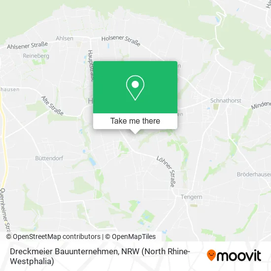 Dreckmeier Bauunternehmen map