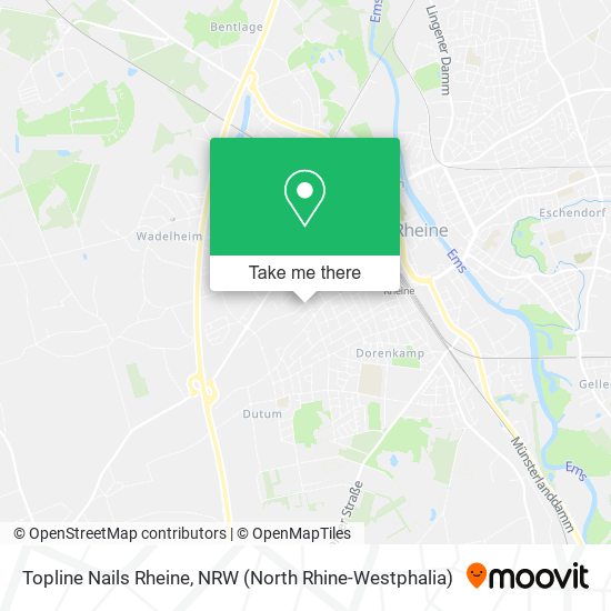 Topline Nails Rheine map